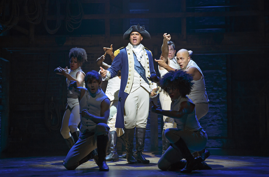 Christopher Jackson as George Washington in "Hamilton." (Joan Marcus)